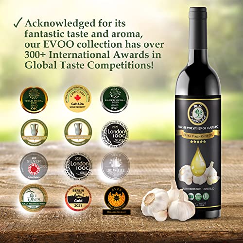 M.G. PAPPAS High Polyphenol Extra Virgin Olive Oil, Cold Pressed & Unfiltered, 12.7 oz O81138