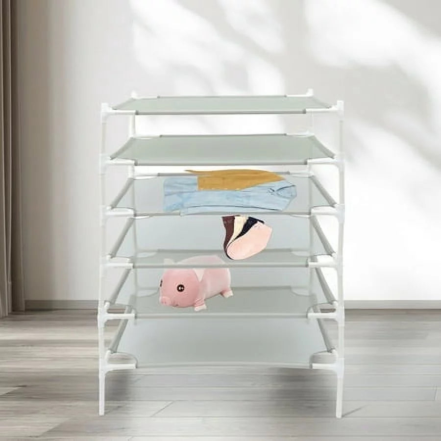 6-Layer Stackable Mesh Clothes Drying Rack Sweater Drying Holder Lay Flat Dryer