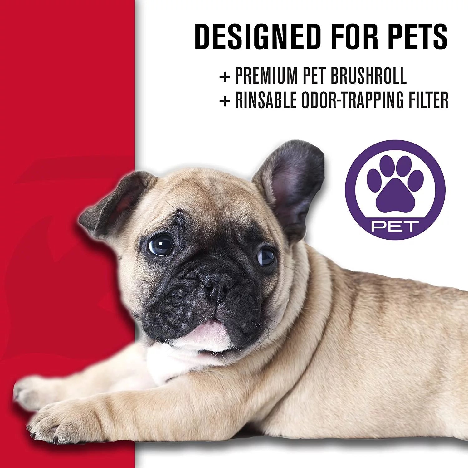 Dirt Devil Power Swerve Pet BD22052 Red Y2305