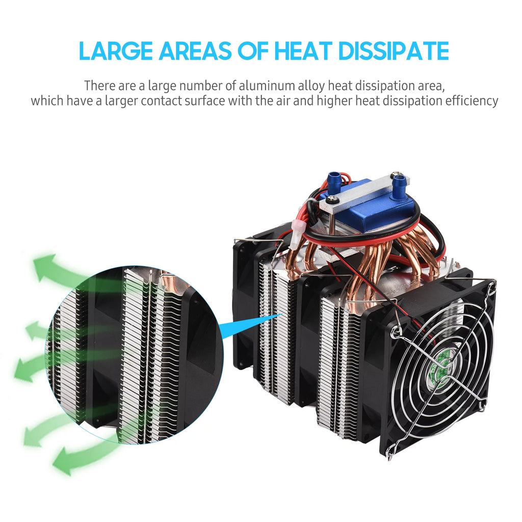 Carevas 180W Semiconductor Refrigeration Fish Tank Chiller for 40L Aquarium I3932