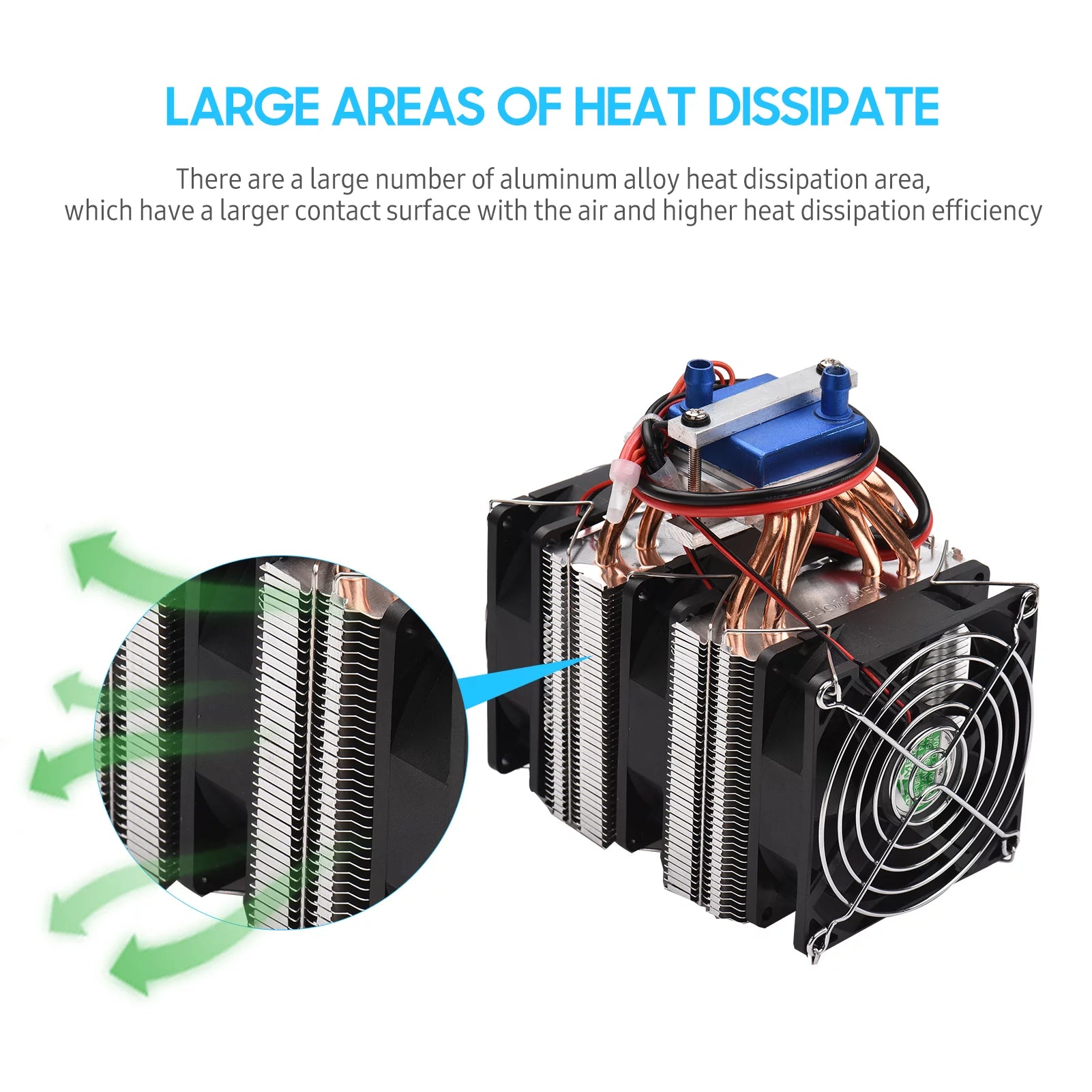 Carevas 180W Semiconductor Refrigeration Fish Tank Chiller for 40L Aquarium I3932