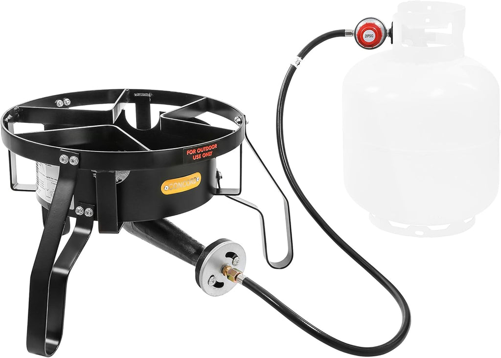 Concord Banjo 16" Single Propane Burner, 200,000 BTU Portable Gas Stove S457004