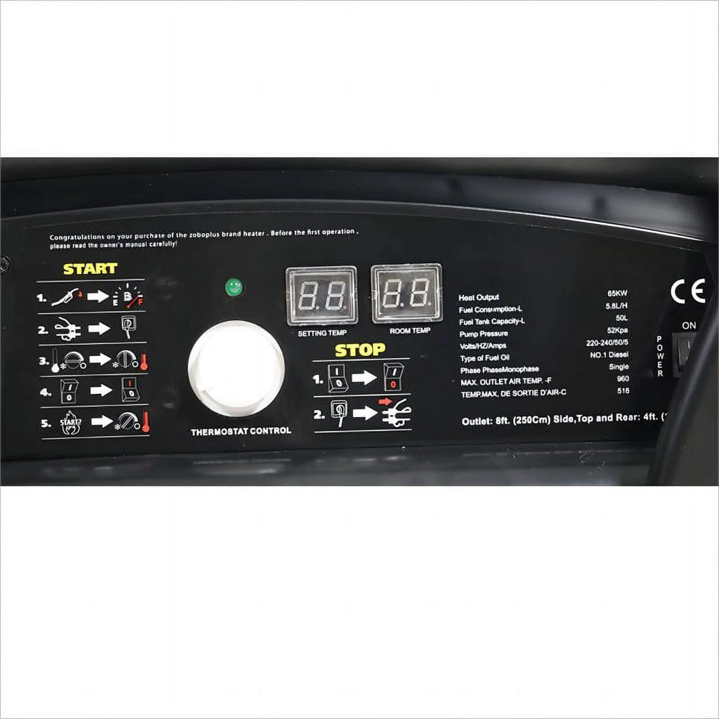KEHOMY 220 Portable Kerosene/Diesel Heater with Thermostat Control J806