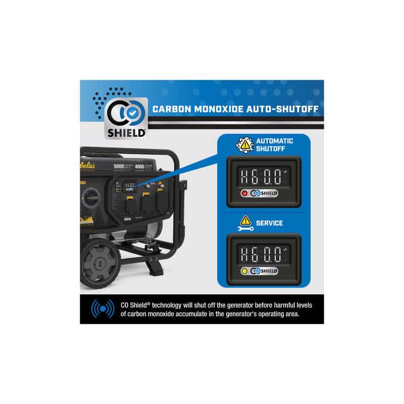 Cabela's Outdoorsman Series 5000W/4000W RV-Ready Portable Generator with CO Shield X19762