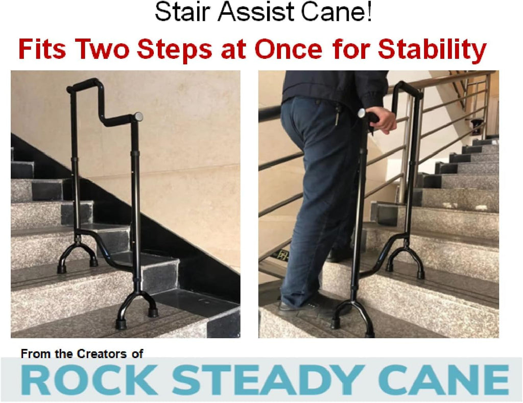Rock Steady Cane Stair Climbing Assist Cane for Sore Hips and Knees G28240