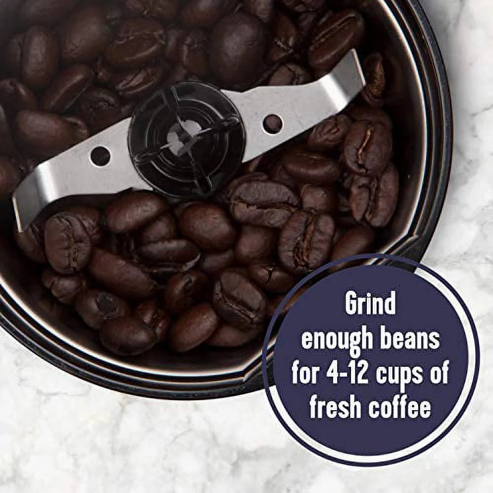 Mr. Coffee Electric Coffee Grinder for Beans & Spices, Black E404493