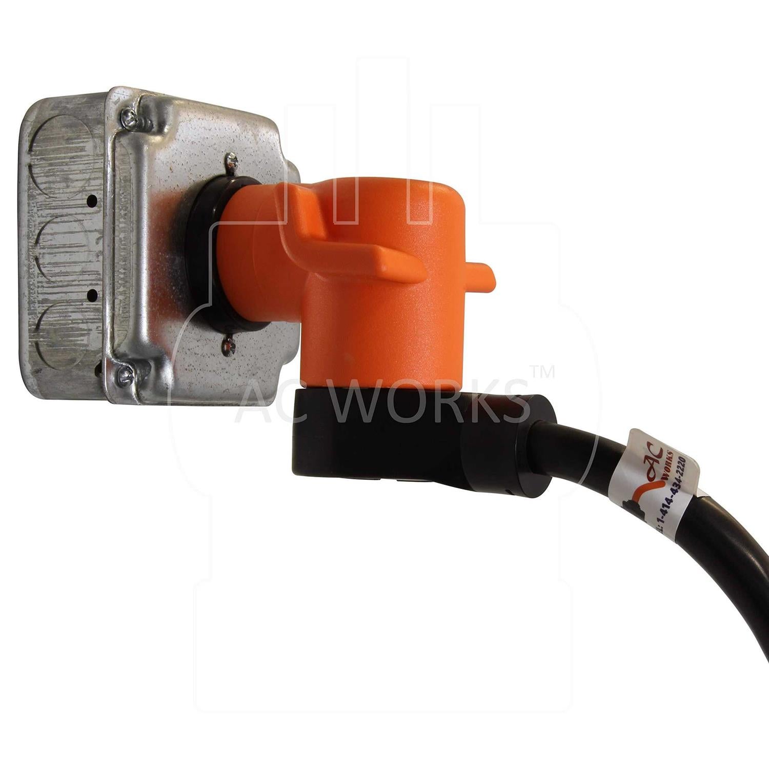 AC WORKS 4-Prong Dryer Adapter 14-50P to 14-30R C18334