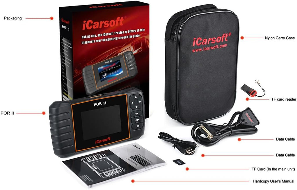 iCarsoft POR-II Porsche OBD-II Scanner Tool M167
