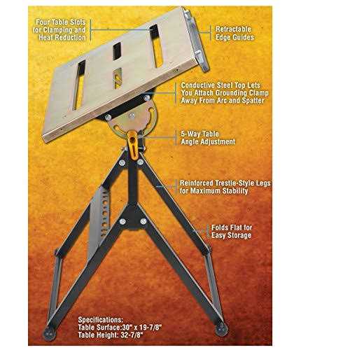 Chicago Electric Adjustable Steel Welding Table A574