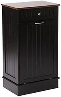 TJUNBOLIFE Cabinet  Tilt Out Free-Standing Trash Bin with Drawer and Countertop  Pet-Proof Recycling Laundry Hamper for Home Kitchen Bathroom  Grey