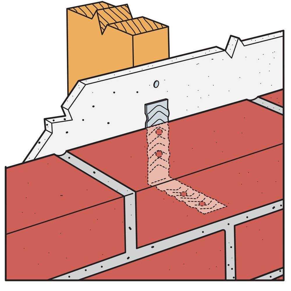 Simpson Strong-Tie BT 22-Gauge Galvanized Brick Tie S4127
