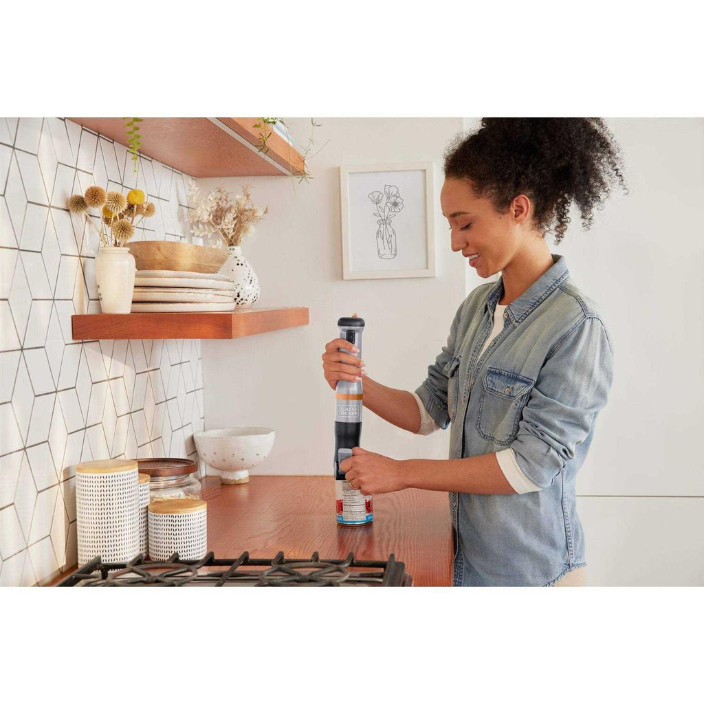 Black+Decker Kitchen Wand Cordless Immersion Blender 6 in 1 Multi Tool Set D48459