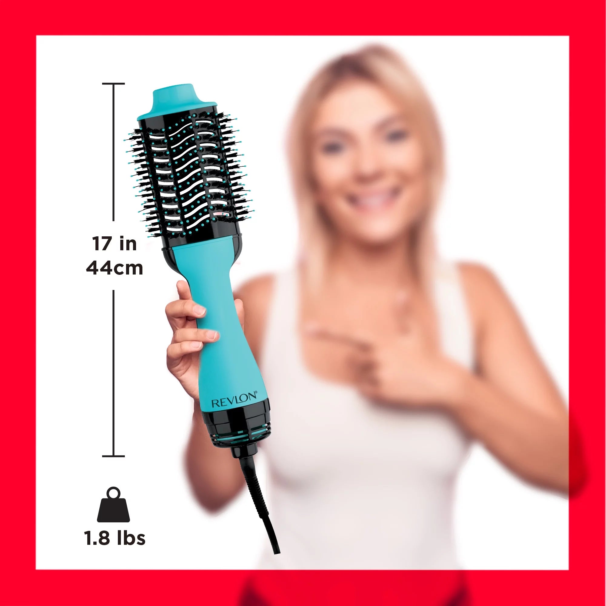 Revlon One-Step Ceramic Hair Dryer & Volumizer Hot Air Brush, Mint V563