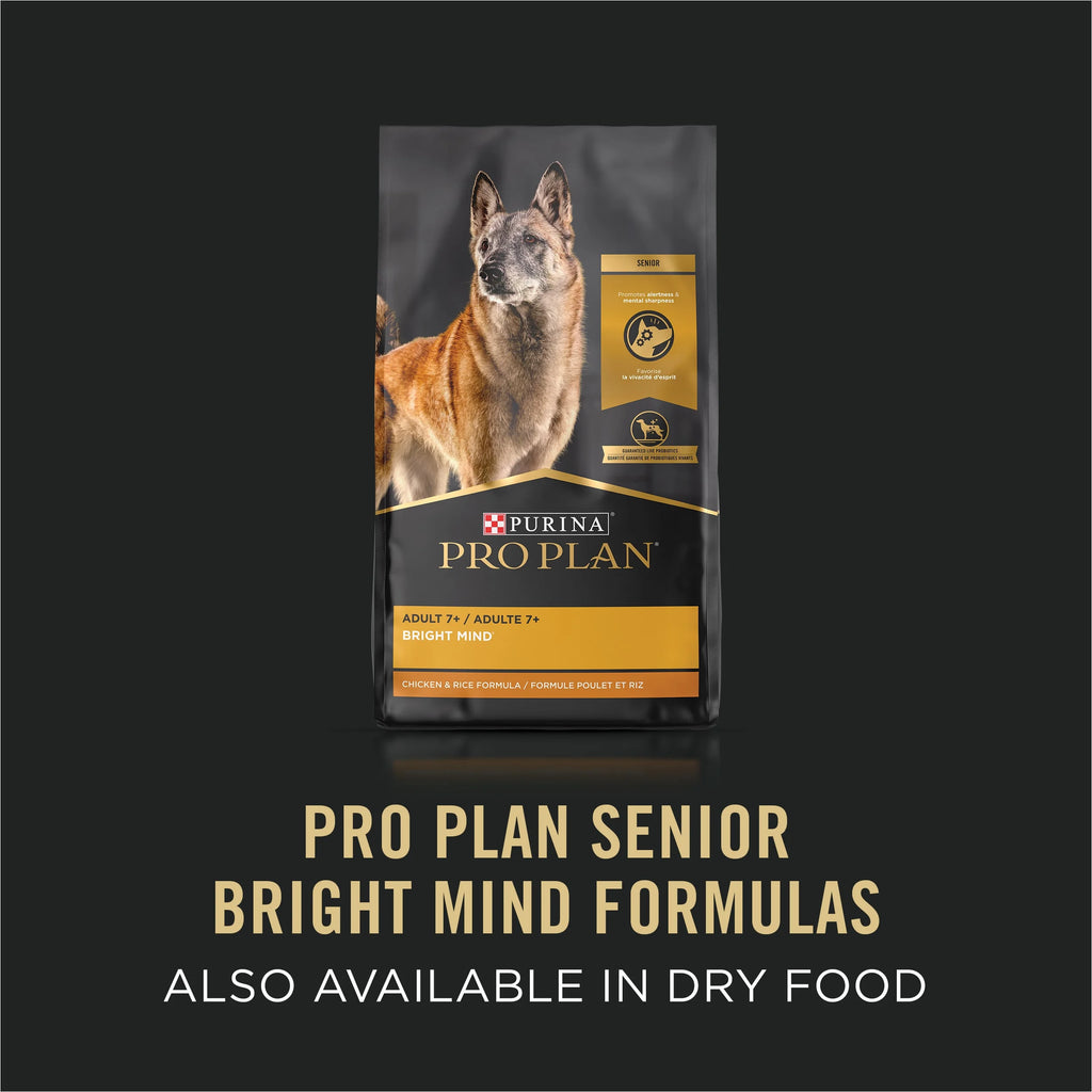 Purina Pro Plan Senior Wet Dog Food, Turkey & Brown Rice, 10 oz Tubs (8 Pack) X14887