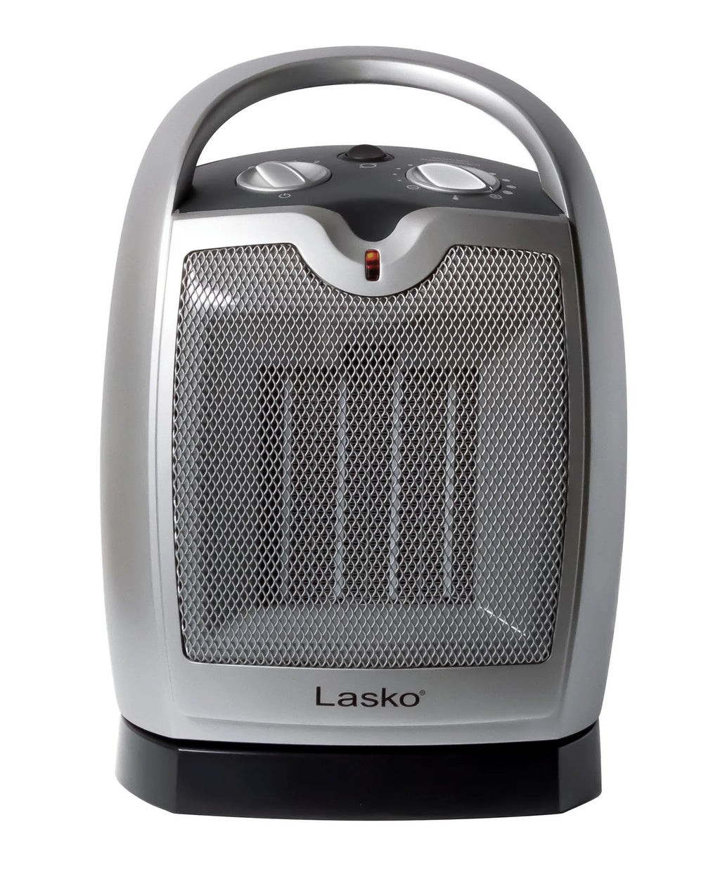 Lasko 12" 1500W Oscillating Ceramic Tabletop Space Heater with Thermostat, Gray K70412