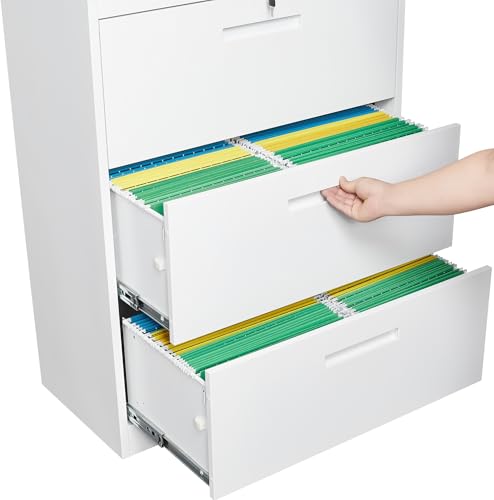 SISESOL Metal Storage Cabinet with 2 Adjustable Shelves, 36" H E162