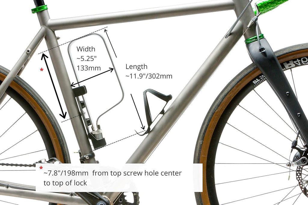 TiGr Mini+ 2-Pack Titanium Bike Locks with Mounting Clips, 4 Keys Q1752
