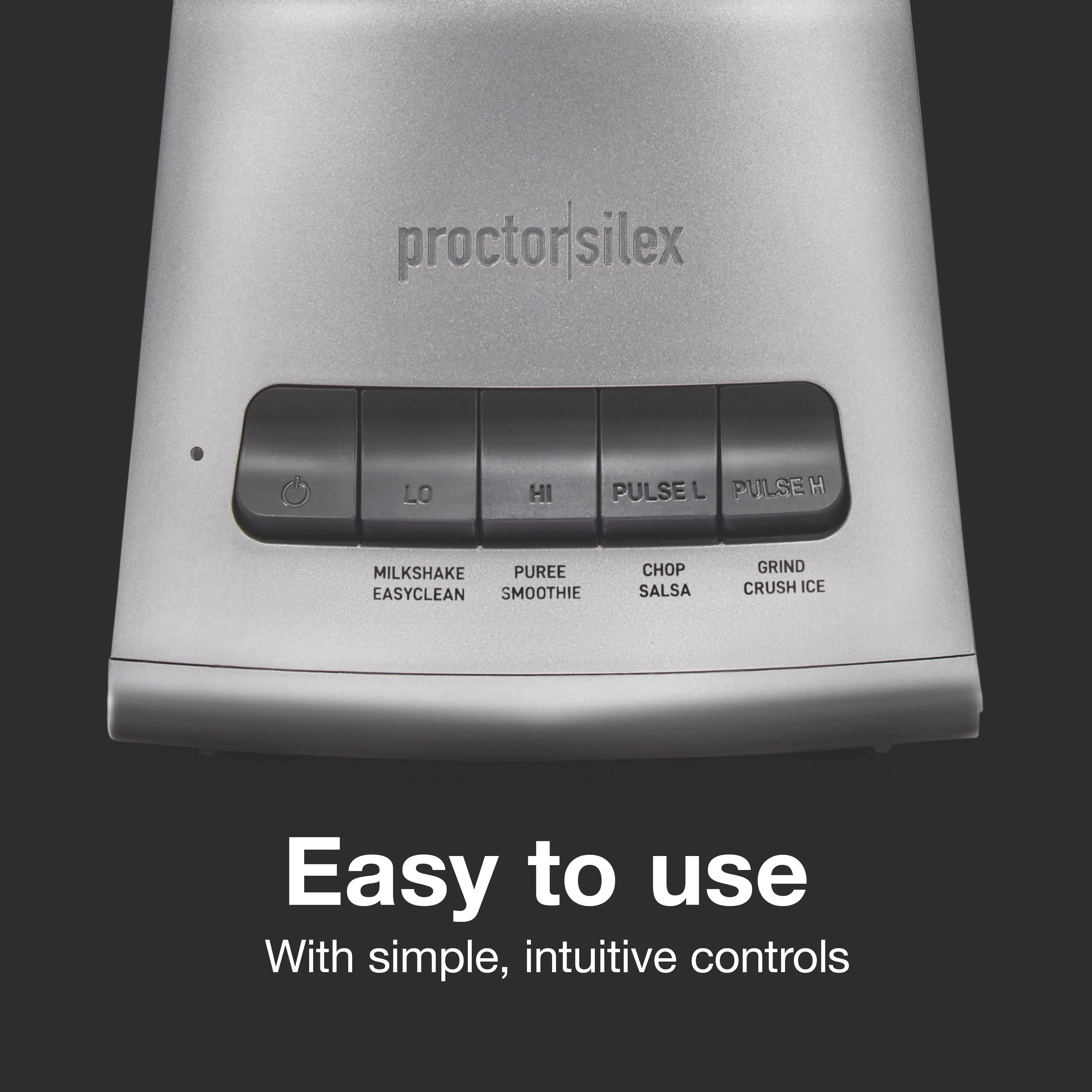 Proctor Silex 950W Blender with 52 oz BPA-Free Glass Jar, Black and Silver J87925