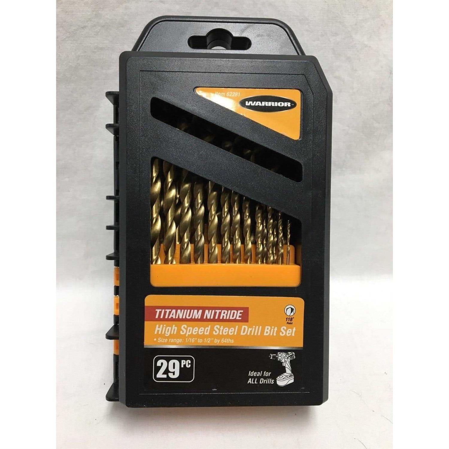 Warrior Titanium Nitride High Speed Steel Drill Bit Set 62281 L24353