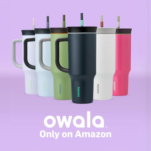 Owala Stainless Steel Insulated Travel Tumbler 40 oz Dusty Pink X1735