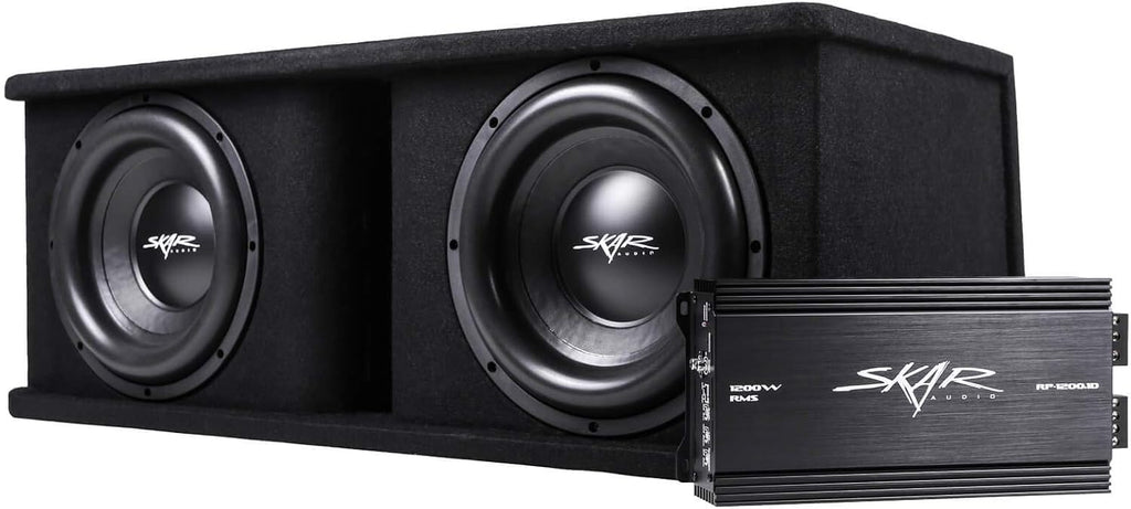 Skar Audio Dual 12" SDR Series Subwoofer Bass Package with Amplifier C927