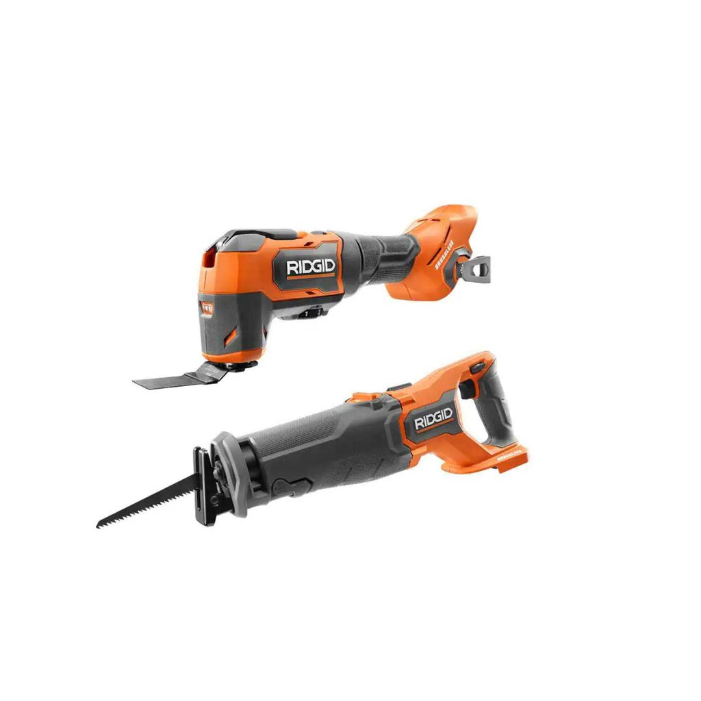 Ridgid 18V Brushless Cordless 2-Tool Combo Kit with Reciprocating Saw and Multi-Tool - Shop Hardware Tools Online Store