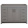 Home Decorators Collection Westcourt 48 in. W x 21 in. D x 34 in. H Bath Vanity Cabinet Only in Sterling Gray