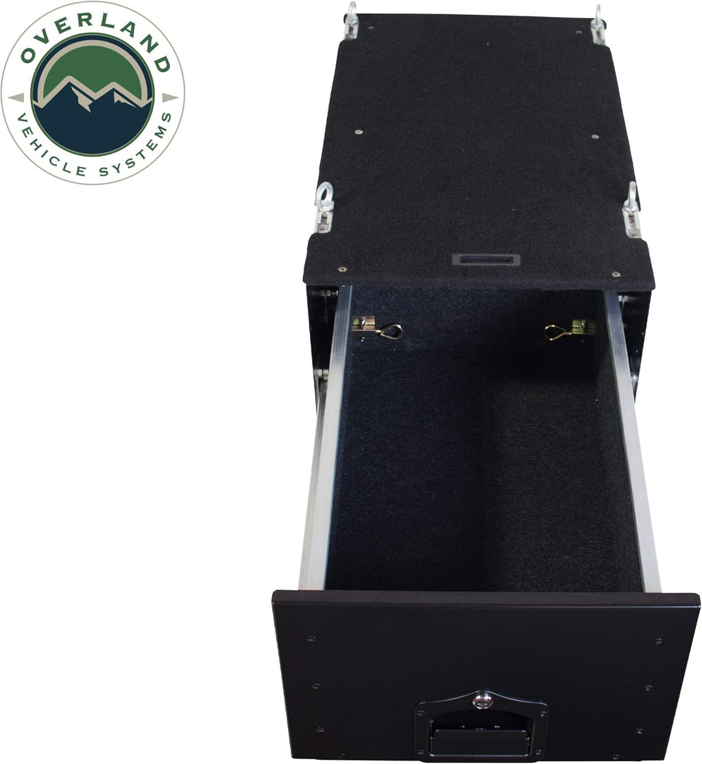 Overland Vehicle Systems Cargo Box with Slide Out Drawer, Black C63567
