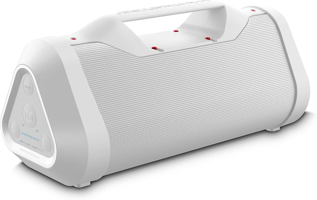 Monster Portable Wireless Bluetooth Speaker, IPX5 Water Resistant, Red G57589
