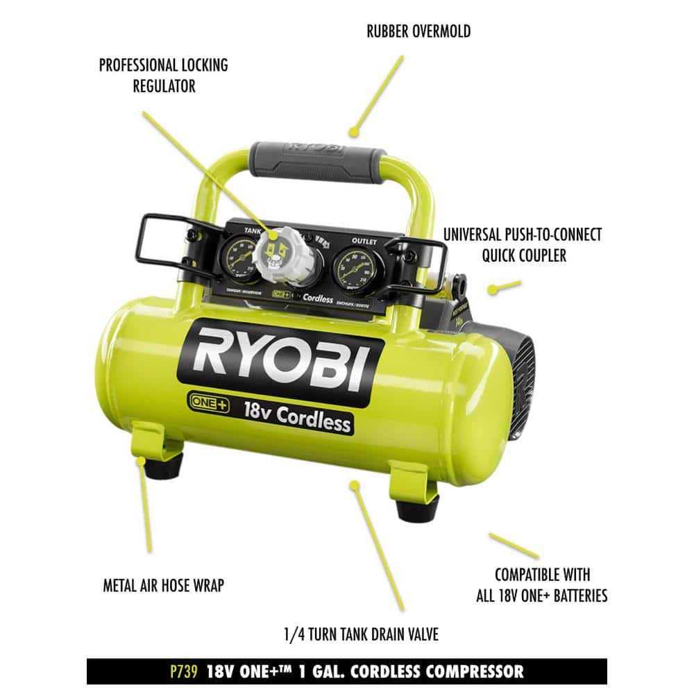 Ryobi ONE+ Cordless 1 Gal. Portable Air Compressor Y955733