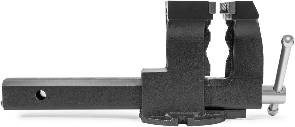 Stark 2-in-1 Tow Hitch Truck Vise 6" with Bench Mount, Grey B547