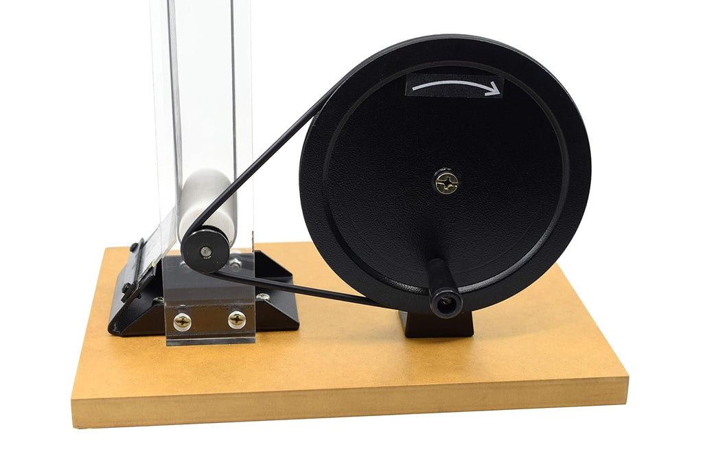 Eisco Labs Hand Crank Van De Graaff Generator, 9.8" Sphere, 24" Tall B6661