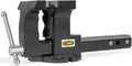 Stark 2-in-1 Tow Hitch Truck Vise 6" Bench Vise Fits 2" Hitch Receiver w/Built-in Bench Mount Trailer, Grey