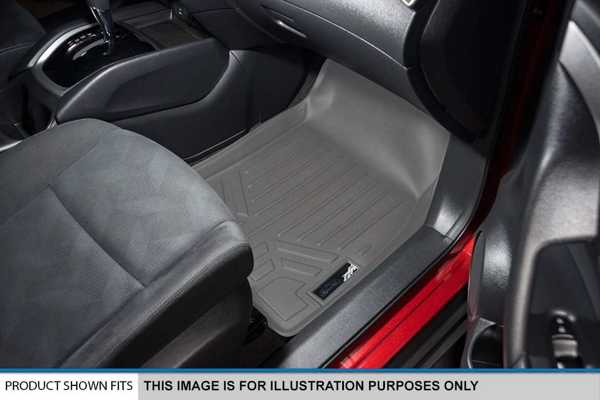Smartliner Custom Fit 3 Row Floor Mats for 2017-2021 GMC Acadia, Gray S683016