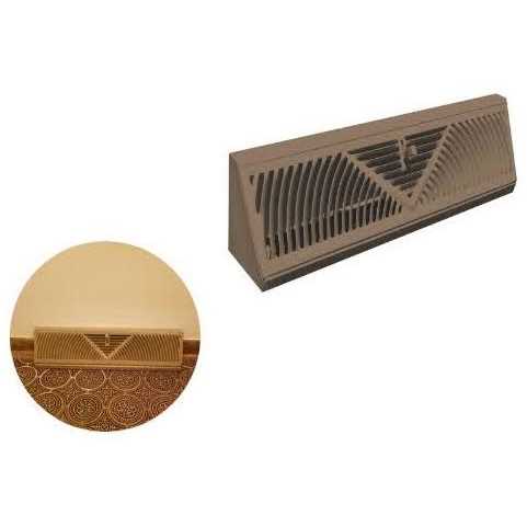 TruAire 18 in. Steel Brown Baseboard Diffuser T233316