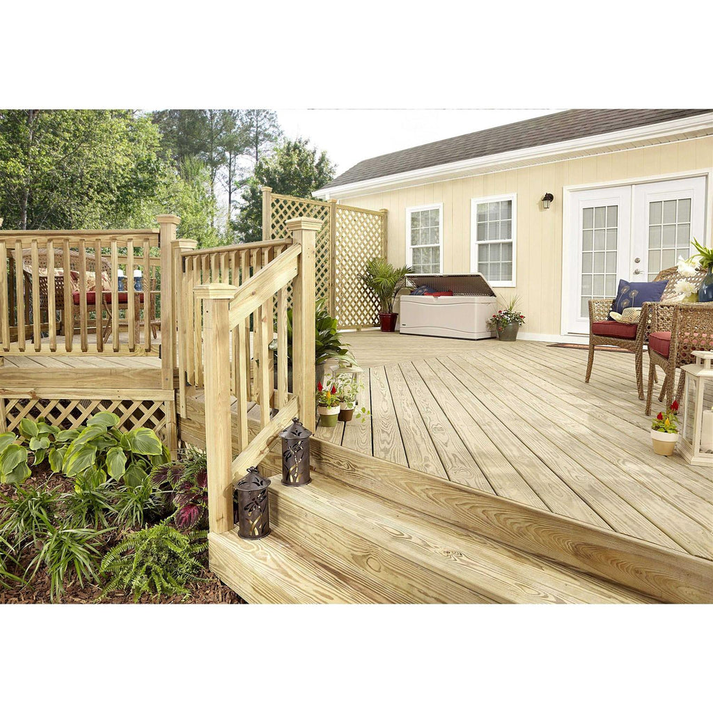 Severe Weather 4x4x10 ft #2 Southern Yellow Pine Ground Contact Pressure Treated Lumber W123126