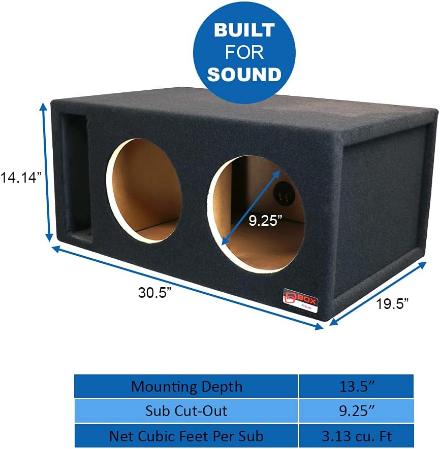 SQ-10DQVDD Soundqubed Dual Vented Subwoofer Enclosure N6563