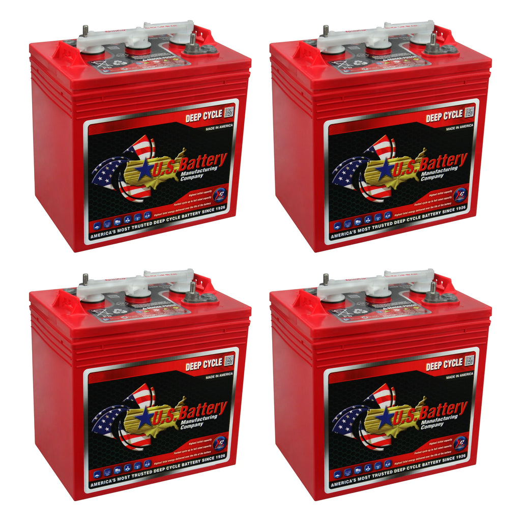 US2200XC Replaces T-105 6V Volt Deep Cycle Golf Cart, Solar, Marine, RV and Industrial Use Batteries - 4 Pack