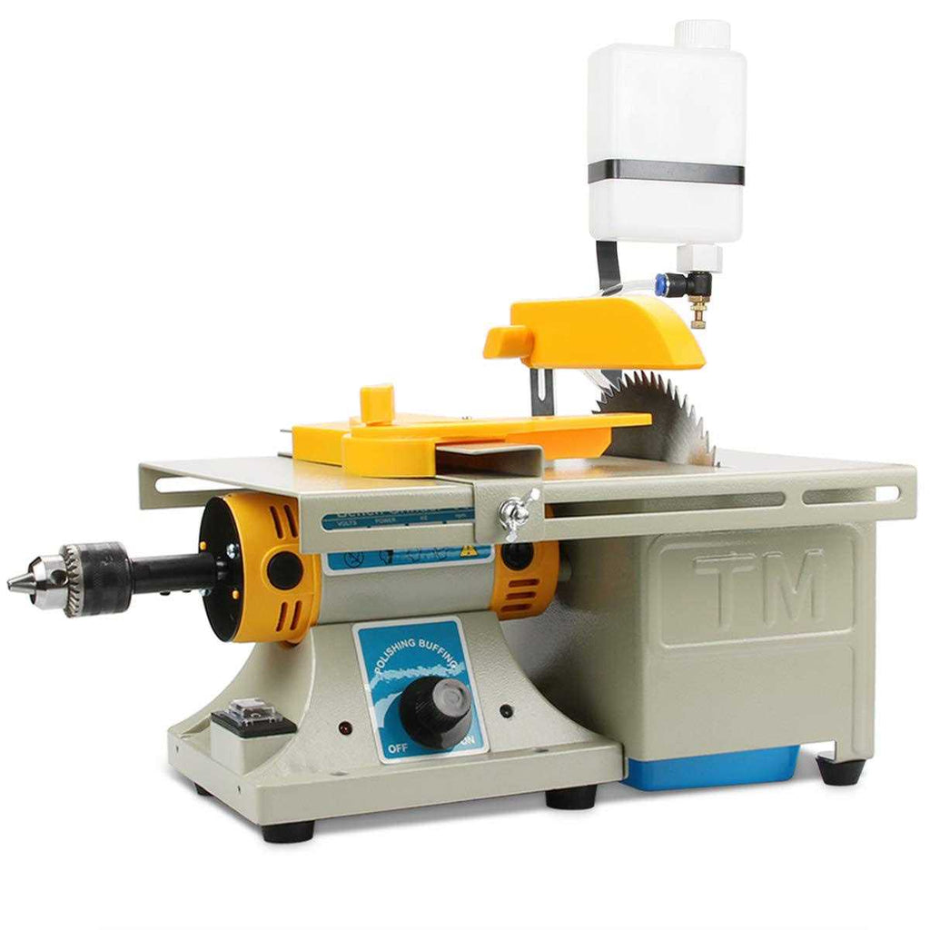 ANGELLOONG Lapidary Equipment DIY Jewelry Lapidary Saw for Cutting Rocks 110V Mini Table Saws Grinder Polishing Machine 0-10000r/min with Flexible Shaft,Right - Shop Hardware Tools Online Store