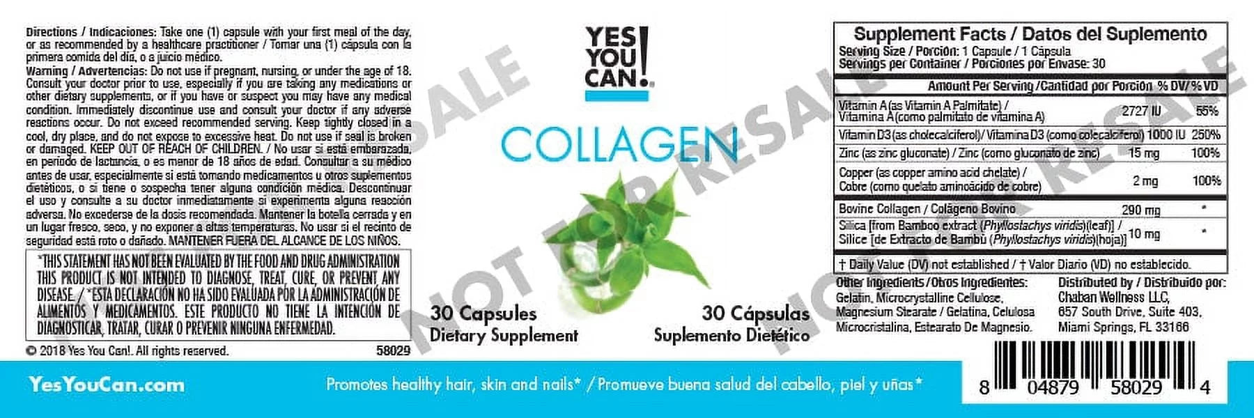 Yes You Can! Weight Loss Diet Supplement Kit - 4 Product Bundle, 30 Servings Z3590