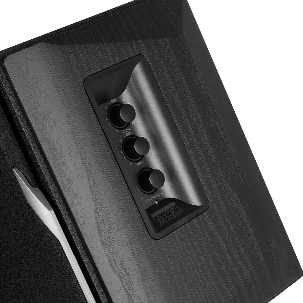 Edifier R1380T Powered Bookshelf Speakers, 2.0 Stereo, 42W RMS, Black (Pair) D547797