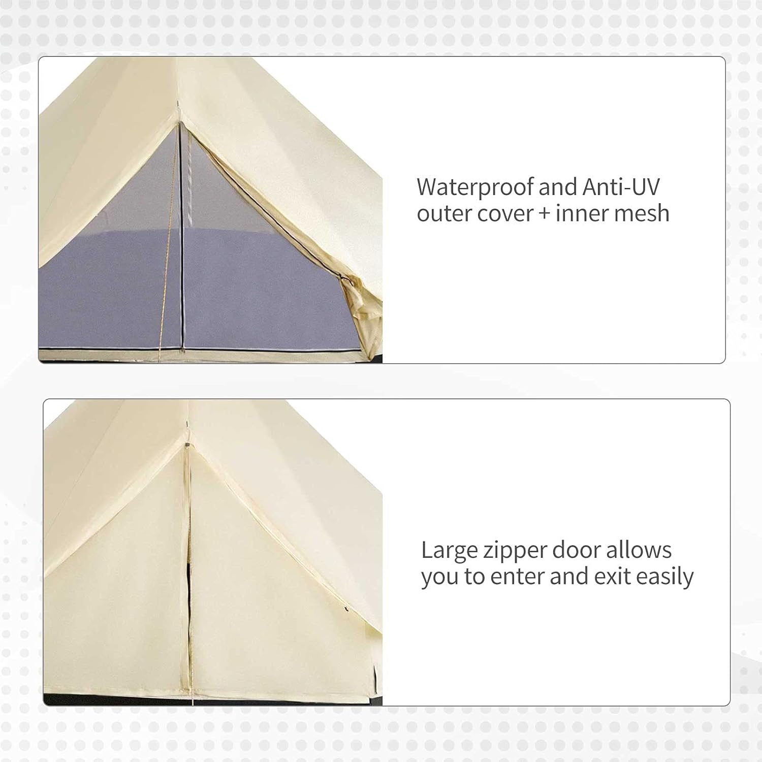 Outsunny 10-Person Waterproof Camping Tent Yurt X895