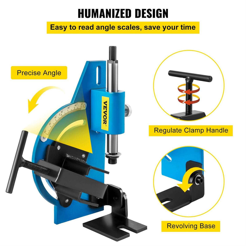 VEVOR Tube Notcher Kit 60 Degree with Bi-Metal Hole Saw P8556