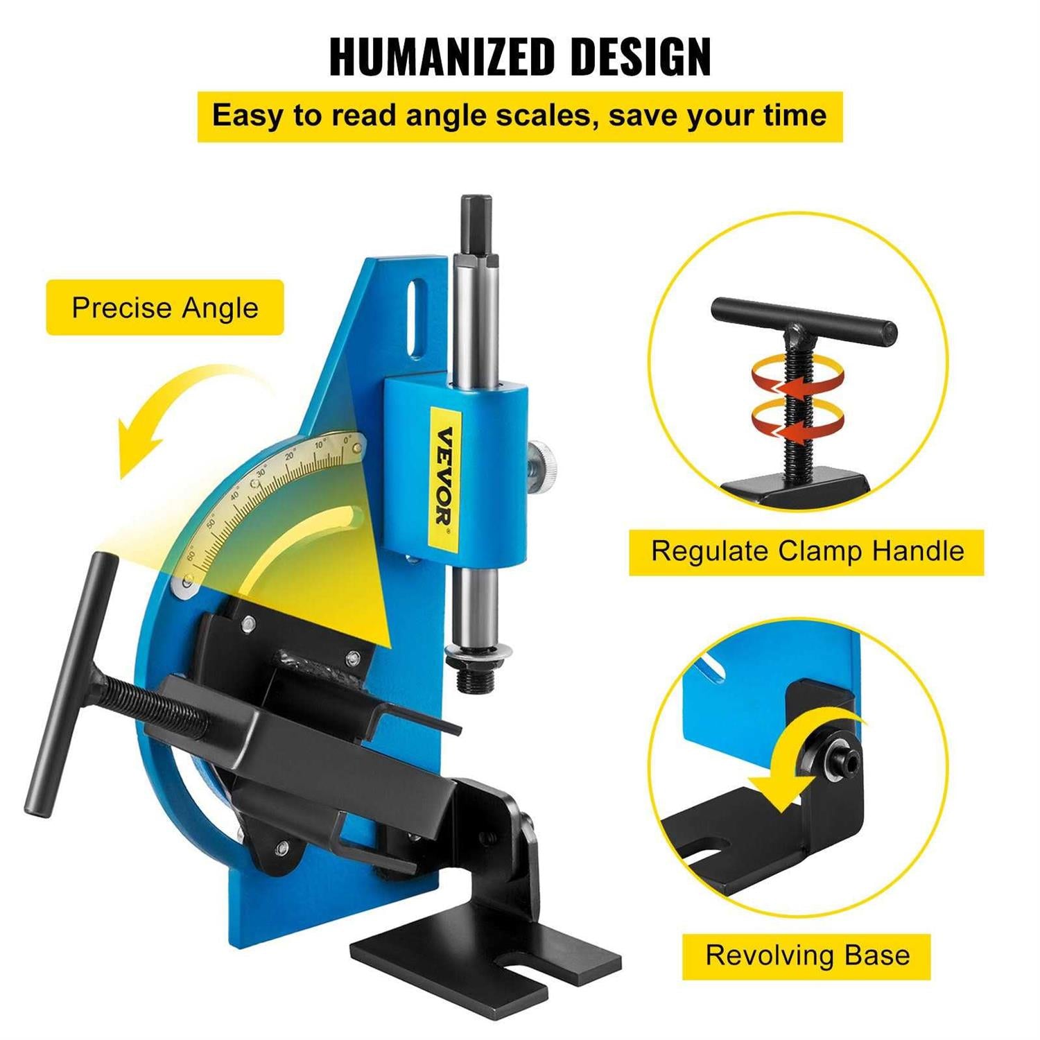 VEVOR Tube Notcher Kit 60 Degree with Bi-Metal Hole Saw P8556