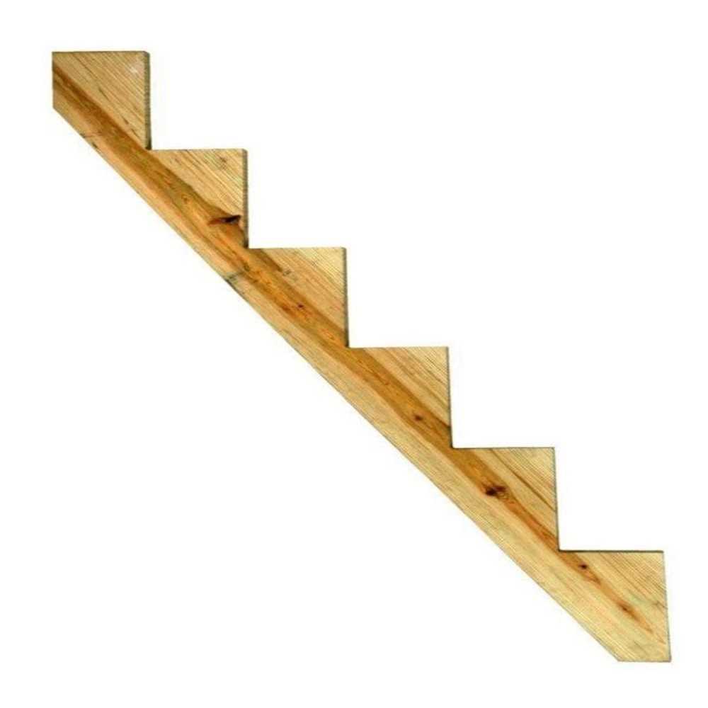 Severe Weather 6-Steps Pressure Treated Pine Wood Outdoor Stair Stringer 6STEPT140C - Shop Hardware Tools Online Store