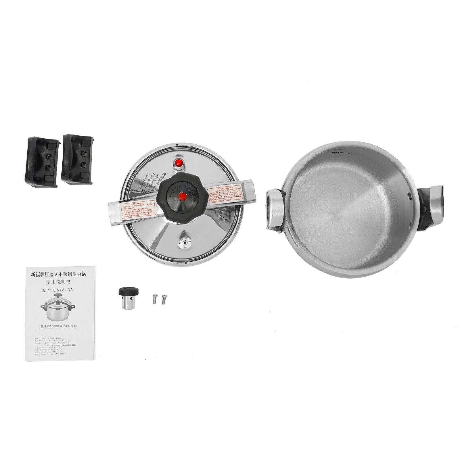 3L Mini Pressure Cooker 304 Stainless Steel 50Kpa A144