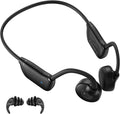 Bone Conduction Headphones, QODISA Wireless Open Ear Headphones Bluetooth 5.3 with MIC, IPX7 Waterproof Workout Headphones Music Answer Phone Call for Running Cycling Driving Pack of 2