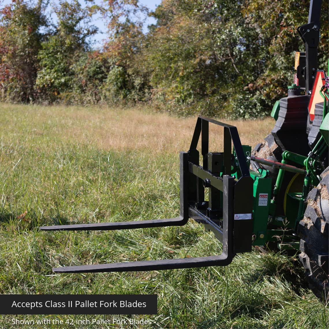 Titan 60-in Pallet Fork Hay Frame Attachment with Rack V9653