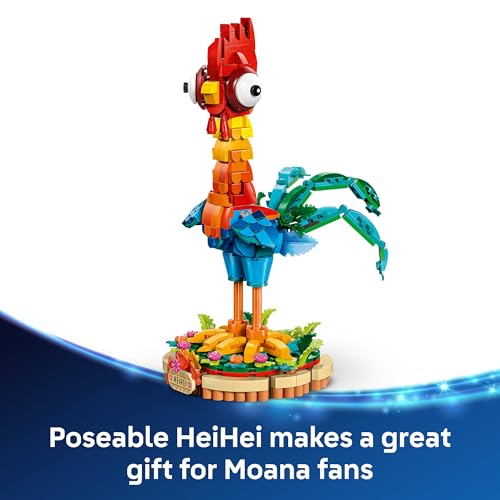 LEGO Disney Moana 2 Heihei Building Toy for Kids Ages 9+ G376