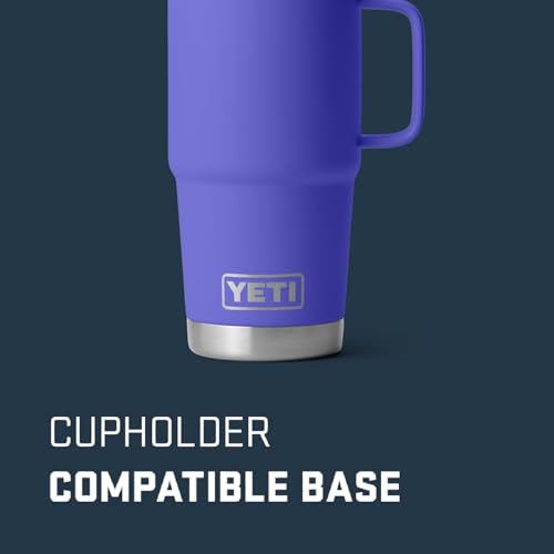 YETI Rambler 20 oz Stainless Steel Travel Mug with Stronghold Lid L9345